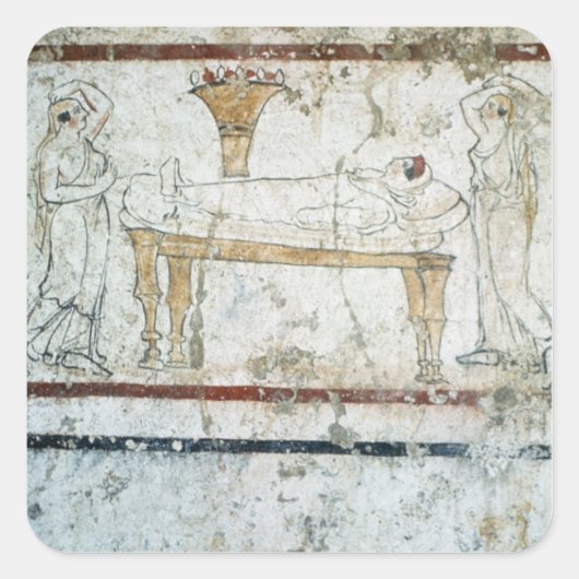 Graudioの墓からフレスコ, c.480 BC スクエアシール (正面)