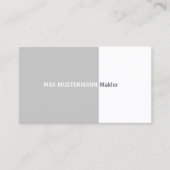 graue professionelle Visitenkarte 名刺 (正面)