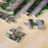 graues Häschen Osterhase 5 Puzzle ジグソーパズル (側面)