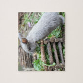 graues Häschen Osterhase 5 Puzzle ジグソーパズル (縦)