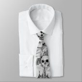 Gravata de caveira / Necktie Skull and gold ネクタイ (タイ)