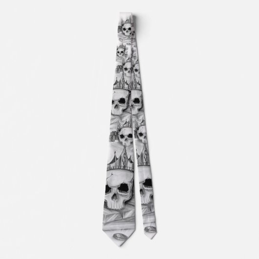 Gravata de caveira / Necktie Skull and gold ネクタイ (正面)