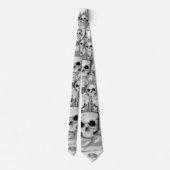 Gravata de caveira / Necktie Skull and gold ネクタイ (裏面)