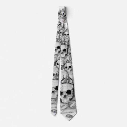 Gravata de caveira / Necktie Skull and gold ネクタイ (裏面)