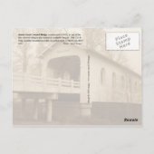 Grave Creek Covered Bridge、サニーバレー、または ポストカード (裏面)