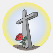 Grave Crossスタンプ ラウンドシール (正面)