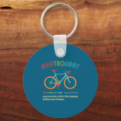 Gravel Bike Biketrovert Funny Cycling Quote Introv キーホルダー (正面)