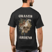Graves Gardens Aesthetic Dark Retro Rock Men's Tシャツ (裏面)