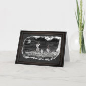 Graveyard Fig & Blinky Halloween Greeting Card カード (正面)