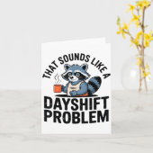 Graveyard Raccoon Funny Work Humor That Sounds Lik カード (黄色い花)