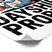 Graveyard Raccoon Funny Work Humor That Sounds Lik ポスター (角)