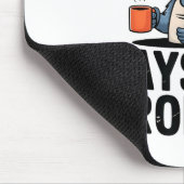 Graveyard Raccoon Funny Work Humor That Sounds Lik マウスパッド (コーナー)