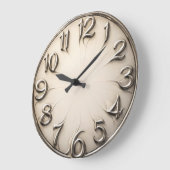 Gravitational Drift — Surreal Distorted Numeral ラージ壁時計 (傾斜)