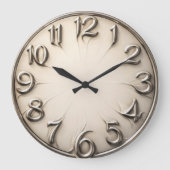 Gravitational Drift — Surreal Distorted Numeral ラージ壁時計 (正面)