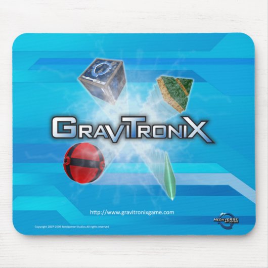 Gravitronixのロゴのマウスパッド マウスパッド (正面)