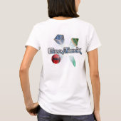Gravitronixのロゴの女性ベビードールのTシャツ Tシャツ (裏面)