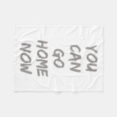 Gravity Apparel _ You Can Go Home Now _ Uni-adults フリースブランケット (正面(横))