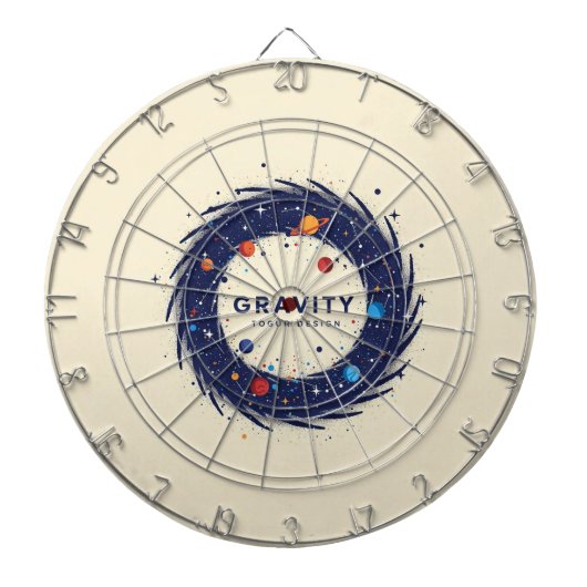 Gravity Dartboards – 宇宙精度をすべてのティールで ダーツボード (正面)