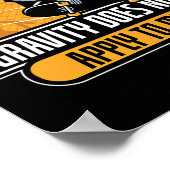 Gravity Does Not Apply To Me Cool Skateboard  ポスター (角)