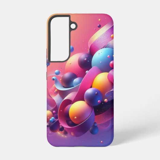 Gravity Flow: ネオン抽象芸術スマホケース Samsung Galaxyケース (裏面)
