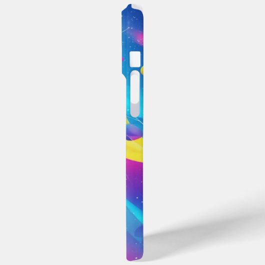 Gravity Flow: Neon Abstract Art Phone Case Case-Mate iPhoneケース (裏面 / 左)