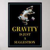 GRAVITY IS JUST A SUGGESTION ポスター (正面)