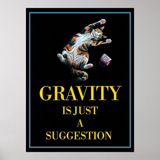 GRAVITY IS JUST A SUGGESTION ポスター (正面)