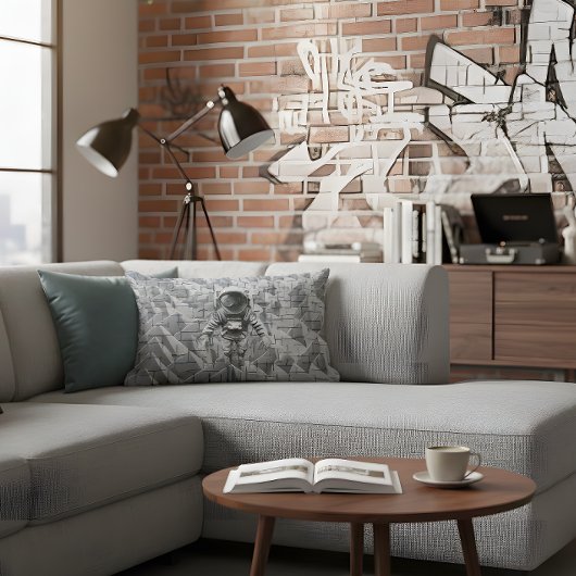 Gravity Lost: Urban Astronaut Pillow ランバークッション