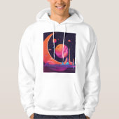 Gravity & Magnetism in Space – Futuristic hoodies パーカ (正面)
