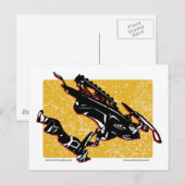 GRAVITY-SLED-in-Yellow ポストカード (正面/裏面)