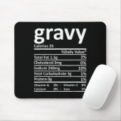 Gravy Nutrition Facts Funny Thanksgiving Christmas マウスパッド (マウス)