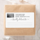 Grayが優かわいらししくロゴ配送を行う ラベル (インサイチュ)