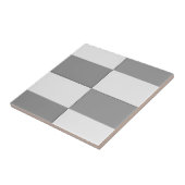 GRAYと白チェスボード タイル (側面)