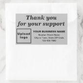 Grayのサポートをありがとう 長方形シール (バッグ)