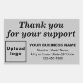 Grayのサポートをありがとう 長方形シール (正面)