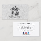 Grayクモダンリーニングサービス 名刺 (正面/裏面)