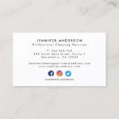 Grayクモダンリーニングサービス 名刺 (裏面)