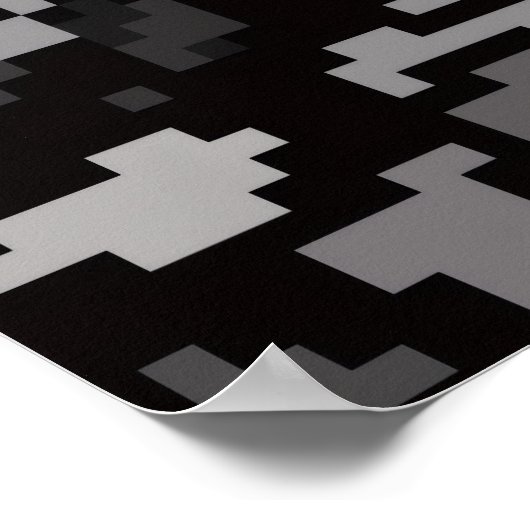 Gray abstract ポスター (角)