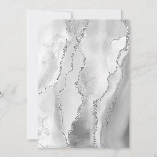 Gray Agate Silver 25th Anniversary 招待状 (裏面)