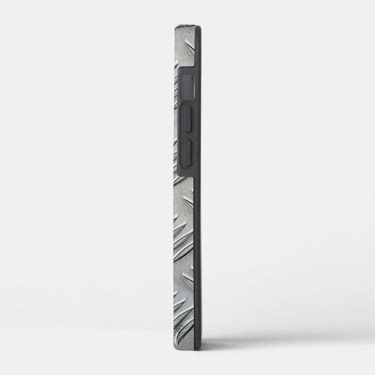 Gray Aluminum Diamond Plate Pattern Case-Mate iPhoneケース (裏面 / 左)