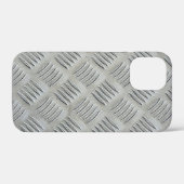 Gray Aluminum Diamond Plate Pattern Case-Mate iPhoneケース (裏面 (横))
