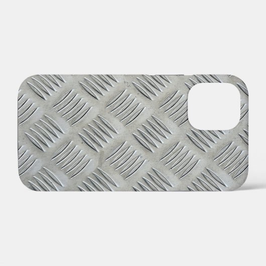 Gray Aluminum Diamond Plate Pattern Case-Mate iPhoneケース (裏面 (横))