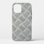 Gray Aluminum Diamond Plate Pattern Case-Mate iPhoneケース (裏面)