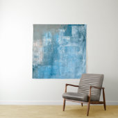 Gray and Blue抽象芸術・アート・ペインティン絵を描グ要約、 タペストリー (インサイチュ)