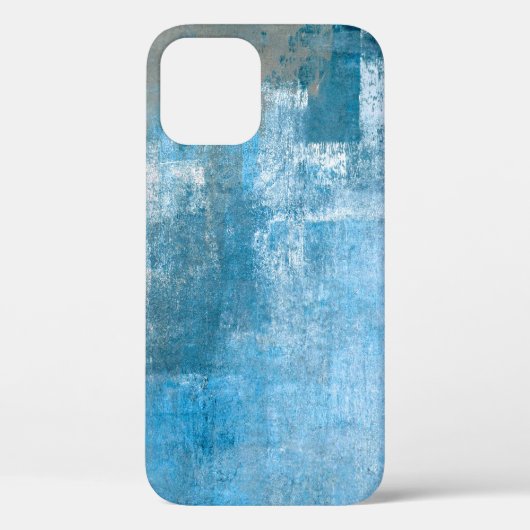 Gray and Blue抽象芸術・アート・ペインティン絵を描グ要約、 Case-Mate iPhoneケース (裏面)