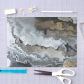 Gray and Brown Fluid Pour 薄葉紙 (クラフト)