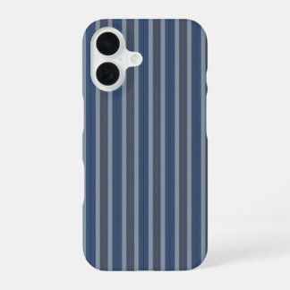 gray and denim pinstripes iPhone 16ケース