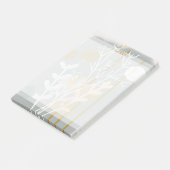 Gray and gold abstract botanical minimalist art  ポストイット (アングル)