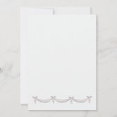 Gray and Pink Bells Wedding Invitation (裏面)