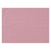 Gray and pink plaid with chamomile flowers テーブルクロス (正面(横))
